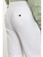 Düz Beyaz Super Slim Fit Kemerli Keten Erkek Şort 4