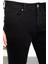 Düz Siyah Slim Fit Erkek Kot Pantolon 2