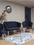 Papatya Çay Seti Koltuk Takımı Beyaz Boyalı Sivriltme Ayak, Balkon, Salon, Ofis, Cafe Koltuk Takımı 5