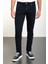 Düz İndigo Super Slim Fit Erkek Kot Pantolon 1