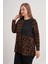 2676112 Leopar Desenli Örme Bluz 4