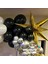 Balon Seti Krom Gold-Krom Gümüş-Siyah-Beyaz 60 Lı Balon Zinciri Seti 4