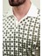 Desenli Haki Slim Fit Polo Yaka Erkek T-Shirt 2