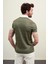 Desenli Haki Slim Fit Polo Yaka Erkek T-Shirt 3
