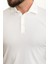 Düz Ekru Slim Fit Polo Yaka Erkek T-Shirt 2