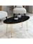 Tekno Trust 2 Yıl Siyah Gold Orta Sehpa Seti,zigon Sehpa Seti 4lü Zigon Set Modern 50 x 90 Siyah Modern Suntala 2