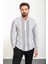 Çizgili Siyah Slim Fit Uzun Kollu Erkek Gömlek 1