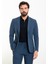 Düz Indigo Slim Fit Torba Cep Mono Yaka Spor Erkek Takım Elbise 1