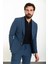 Düz Indigo Slim Fit Torba Cep Mono Yaka Spor Erkek Takım Elbise 4