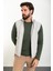 Düz Taş Slim Fit Hakim Yaka Erkek Yelek 3