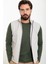 Düz Taş Slim Fit Hakim Yaka Erkek Yelek 4