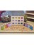 Waldorf Peg Bebekler Için Tabla ve 12LI Pegler Pastel Tonlar 1