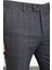 Ekoseli Lacivert Slim Fit Klasik Erkek Pantolon 2