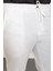 Çizgili Ekru Super Slim Fit Beli Lastikli İpli Gofre Erkek Pantolon 2