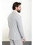 Düz Gri Slim Fit Mono Yaka 4 Drop Klasik Erkek Takım Elbise 4