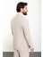 Düz Bej Slim Fit Mono Yaka 4 Drop Klasik Erkek Takım Elbise 4