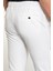 Düz Ekru Super Slim Fit Beli Lastikli İpli Erkek Pantolon 4