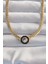 Pilelistore 316L Çelik Gold Renk Ezme Zincir Zirkon Taşlı Mineli Serenay Kolyesi - TJ-BKO8958 1
