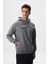 Erkek Regular Fit Yazı Baskılı Dikişli Kanguru Cepli Sweatshirt K28254627001 3