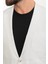 Çizgili Ekru Slim Fit Torba Cep Mono Yaka Gofre Erkek Ceket 2
