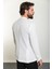 Çizgili Ekru Slim Fit Torba Cep Mono Yaka Gofre Erkek Ceket 5