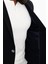 Çizgili Lacivert Slim Fit Mono Yaka Erkek Ceket 5