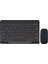 Honor Pad X9 ile Uyumlu Şarjlı Kare Tuşlu Bluetooth Kablosuz Klavye Mouse Seti - FC760 1