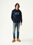 Erkek Sweatshirt Koyu Mavi LF2037306 2
