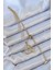 Pilelistore 316L Çelik Zincir Altın Renk Zirkon Taşlı Yüzüklü Kalp Kolye - TJ-BKO9145 2