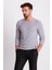 Lase Siyah Beyaz Slim Fit Bisiklet Yaka Uzun Kollu Erkek Triko 1