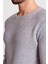Lase Siyah Beyaz Slim Fit Bisiklet Yaka Uzun Kollu Erkek Triko 2