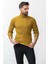 Çizgi Desenli Yeşil Slim Fit Tam Balıkçı Yaka Erkek Triko Kazak 1