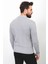Desenli Gri Renk Slim Fit Hakim Yaka Erkek Hırka 5