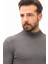 Düz Antrasit Rengi Slim Fit Erkek Yarım Balıkçı Yaka Kazak 2