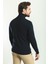 Düz Lacivert Renk Slim Fit Tam Balıkçı Yaka Erkek Kazak 4
