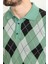 Desenli Yeşil Rengi Slim Fit Polo Yaka Erkek Triko T-Shirt 2