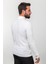 Desenli Ekru Slim Fit Yarım Balıkçı Yaka Yün Erkek Triko Kazak 5