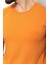 Düz Kayısı Rengi Super Slim Fit Bisiklet Yaka Basic Erkek T-Shirt 2