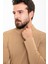 Düz Kamel Rengi Slim Fit Yarım Balıkçı Yaka Yün Erkek Triko Kazak 5
