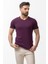 Desenli Slim Fit V Yaka Basic Erkek T-Shirt 3