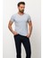 Desenli Slim Fit V Yaka Basic Erkek T-Shirt 1