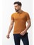 Düz Kamel Rengi Slim Fit Polo Yaka Basic Erkek T-Shirt 4