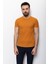 Desenli Kiremit Slim Fit Bisiklet Yaka Basic Erkek T-Shirt 1