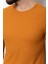 Desenli Kiremit Slim Fit Bisiklet Yaka Basic Erkek T-Shirt 2