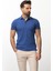 Duz Saks Rengi Slim Fit Polo Yaka Erkek T-shirt 1