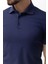 Duz Lacivert Renk Slim Fit Polo Yaka Erkek T-shirt 2