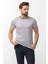 Desenli Lacivert Renk Slim Fit Bisiklet Yaka Erkek T-shirt 3