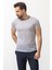 Desenli Lacivert Renk Slim Fit Bisiklet Yaka Erkek T-shirt 4