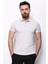 Desenli Gri Renk Slim Fit Polo Yaka Erkek T-shirt 3