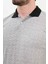 Desenli Ekru Slim Fit Polo Yaka Erkek T-Shirt 2